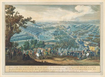 Poltavan taistelu 27. kesäkuuta 1709, vuoden 1724 jälkeen.