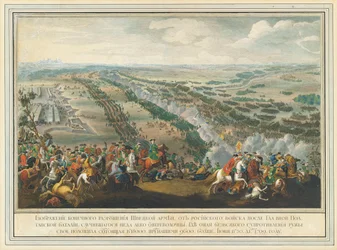 Poltavan taistelu 27. kesäkuuta 1709, vuoden 1724 jälkeen.