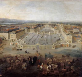 Näkymä Versaillesin palatsille Place d
