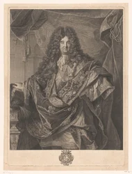 Philippe de Courcillonin muotokuva Philippe de Courcillon Marquis de Dangeau (otsikko esineessä)