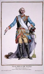 Saksin Moritz (1696-1750), teoksesta 