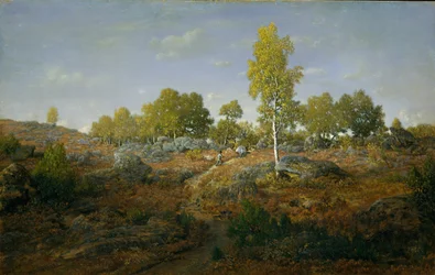 Polku kallioiden keskellä, luultavasti 1861.