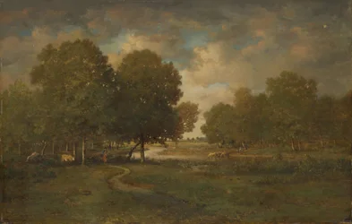 Joki niityllä, luultavasti 1830-luvun loppu - 1840-luvun alku.