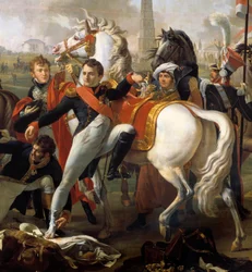 Napoleon I, haavoja Regensburgin edessä, hoitaa kirurgi Yvan, 23. huhtikuuta