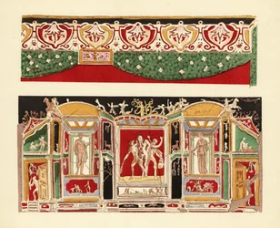 Värillinen stukko Pompejista Napolin museossa