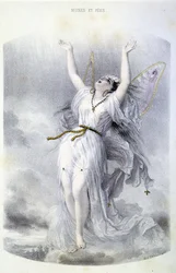 Fairy: La Peri - teoksessa ”Mytologiset naiset”, kirjoittaneet Mery ja Foelix, ill. G. Staal, toim. kirjoittanut Gouet