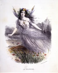 Fairy: La sylphide - teoksessa ”Mytologiset naiset”, kirjoittaja Mery ja Foelix, ill. G. Staal, toim. kirjoittanut Gouet