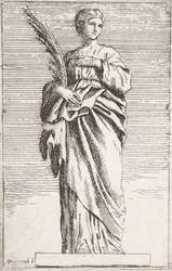 Seisova naishahmo, n. 1739-40, n. 1739-40.