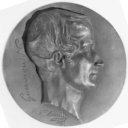 Laurent de Gouvion Saint-Cyrin (1764-1830), markiisi de Gouvionin ja Ranskan marsalkka muotokuva (pronssi)