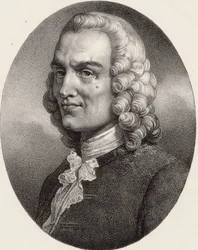 Muotokuva säveltäjä Jean-Philippe Rameausta 1683-1764.