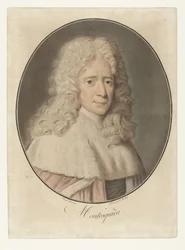 Charles de Montesquieun muotokuva Montesquieu (otsikko esineessä) Kokoelma suuria miehiä (sarjan nimi)