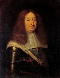 Cesarin muotokuva, Vendomen ja Beaufortin herttua (1594-1665), Pierre Mignardin (1612-1695) merenkulkupäällikön maalaus 1600-luvun su. 0,81x0,63 m Versailles, msueee du chateau