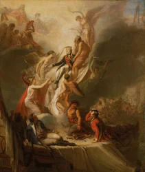 Horatio Nelsonin (1758-1805) apoteoosi, noin 1805-18 (öljy kankaalle).