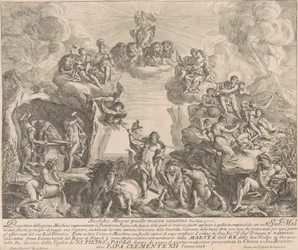 Kiinan Prima Macchina vuodelta 1738: Kuninkaallisen Providencen allegooria