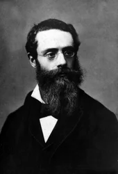 Francis Tattegrain (1852-1915), ranskalainen taidemaalari, jonka Pierre Petit on kuvannut vuosina 1880-1890, otettu kokoelmasta Felix Potin, 500 nykyajan julkkista, Painting France