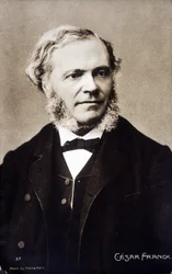 César Franckin muotokuva, belgialaista alkuperää oleva ranskalainen säveltäjä ja urkuri (1822-1890).