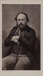 Pierre-Joseph Proudhonin muotokuva 1809-1865, noin 1860.