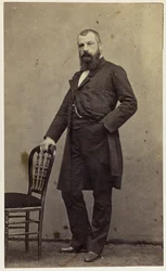 Säveltäjä Edmond Memberin muotokuva 1820-1882.