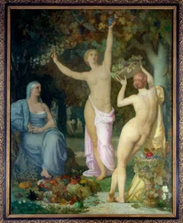 Pierre Puvis de Chavannesin (1824-1898) syysmaalaus 1864 su. 2,85 x 2,26 m Lyon, Kuvataidemuseo