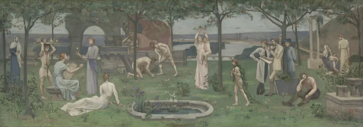 Taiteen ja luonnon välissä, n. 1890-95.