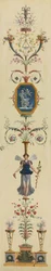 Koristepaneeli, 1790-luku.