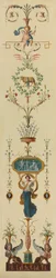 Koristepaneeli, 1790-luku.