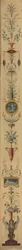 Koristepaneeli, 1790-luku.