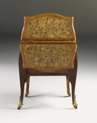 Louis XV lipasto, n. 1765-1770 (ormoluihin kiinnitetty tulppaanipuu, sycamore, amarantti ja marquetry) (katso myös 463003, 465390 ja 465391)