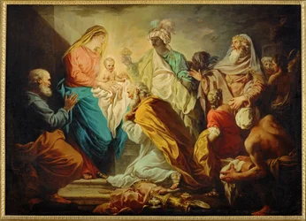 Maagisten palvominen (maalaus kankaalle)