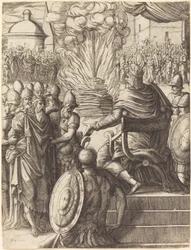 Heraklius tuomitsee tyranni Phocasin