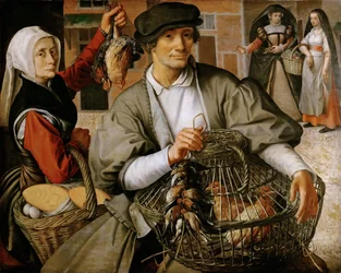 Market Scene, n. 1560-65 (öljy puulle)