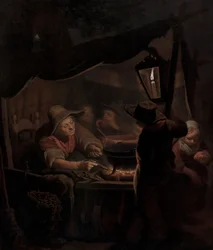 Donitsintekijä kynttilänvalossa, 1815