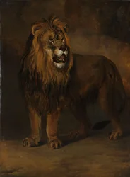 Leijona kuningas Louis Napoleonin eläintarhasta