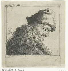 Muotokuva vanhasta miehestä, jolla on turkishattu