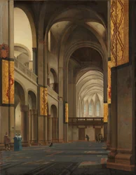 Utrechtin Mariakerkin nave ja kuoro Utrechtin Mariakerkin nave ja kuoro lännestä katsottuna