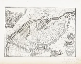 Narvan kartta vuodelta 1700