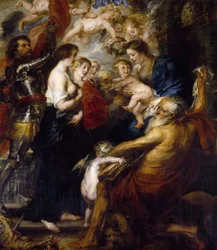 Neitsyt Maria pyhien kanssa, 1634.