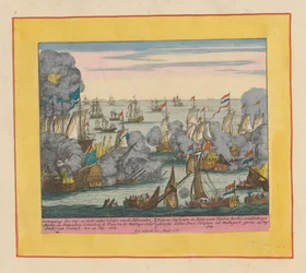 Batalla naval de Màlaga, 1704 Verwinning der Eng en Holl : sota el comandament de l