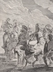 Turkin prinssi hevosen selässä, n. 1620-25.