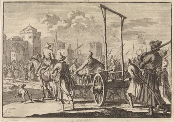 Stepan Razinin ja hänen veljensä Frolin saapuminen rautahäkissä Moskovaan, 1671, 1698