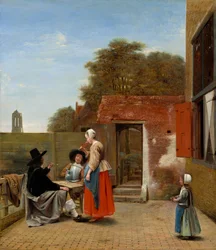 Hollantilainen piha, 16581660.