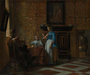Vapaa-aika tyylikkäässä ympäristössä, n. 1663-65.