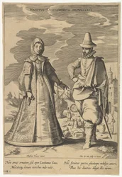 Portugalin erityinen asenne, julkaisusta Fashions of Different Nations.n.d.