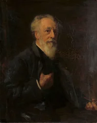 Muotokuva J.A.B. Stroebel (1821-1905), taidemaalari