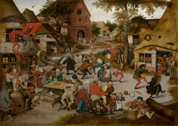 Pyhän Yrjön juhlan Kermesse (öljy paneelille)