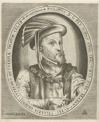Espanjan kuninkaan Philip II:n muotokuva Hallittajien muotokuvia (sarjan nimi)