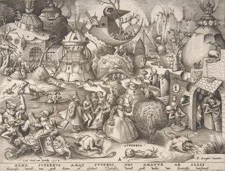 Ylpeys, Superbia, sarjasta "Seitsemän kuolemansyntiä", 1558