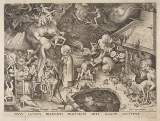 Pyhä Jaakob ja taikuri Hermogenes, 1565.