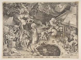 Pyhä Jaakob ja taikuri Hermogenes sarjasta "Taikuri Hermogeneen tarina", 1565.