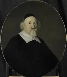 Muotokuva Adriaen Besemeristä, hollantilaisen Itä-Intian yhtiön Rotterdamin kamarin johtajasta, valittiin 1642